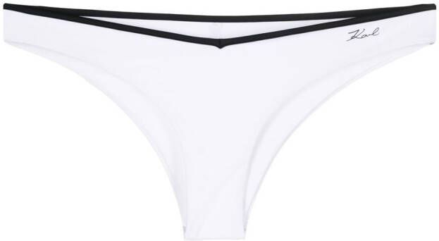 Karl Lagerfeld Bikinislip met print Wit