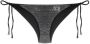 Karl Lagerfeld Ikon lurex bikinislip met striksluiting Grijs - Thumbnail 1