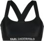 Karl Lagerfeld Bikinitop met gekruiste bandjes Zwart - Thumbnail 1