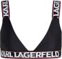 Karl Lagerfeld Bikinitop met logoprint Zwart - Thumbnail 1