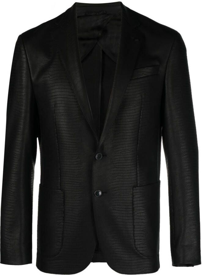 Karl Lagerfeld Blazer met enkele rij knopen Zwart