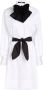 Karl Lagerfeld Hun's Pick blousejurk met gestrikte hals Wit - Thumbnail 1