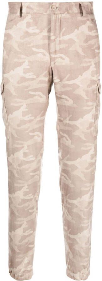 Karl Lagerfeld Cargo broek met camouflageprint Bruin