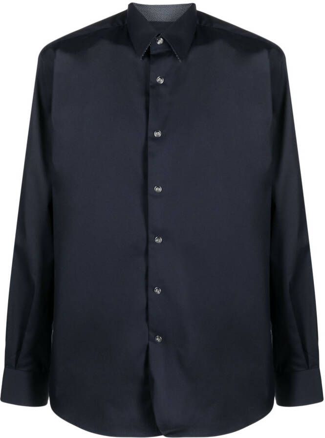Karl Lagerfeld Overhemd met klassieke kraag Blauw