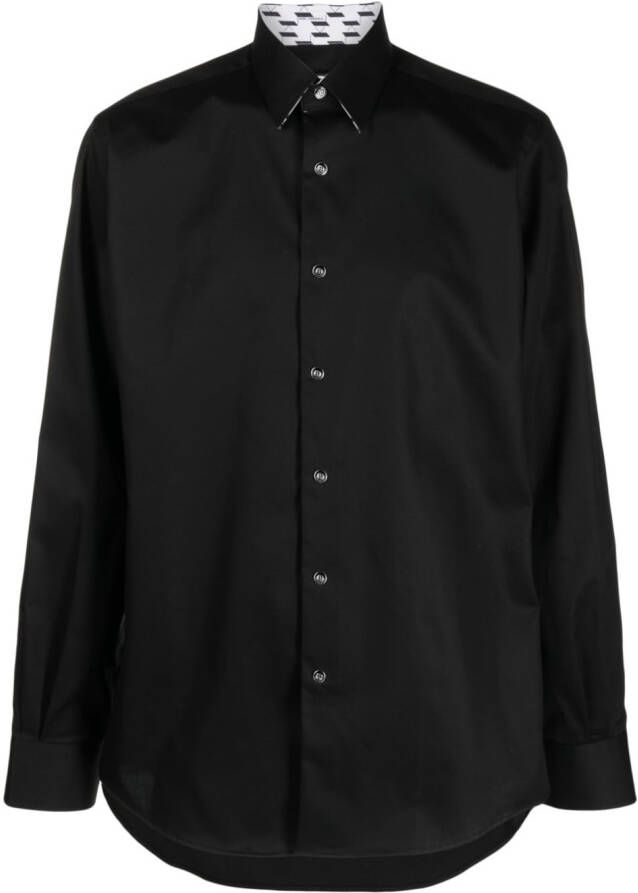 Karl Lagerfeld Overhemd met klassieke kraag Zwart
