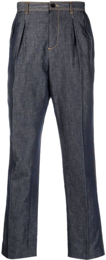 Karl Lagerfeld Cropped broek Blauw