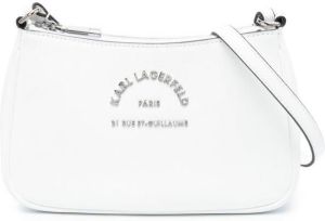 Karl Lagerfeld Crossbodytas met logo Wit