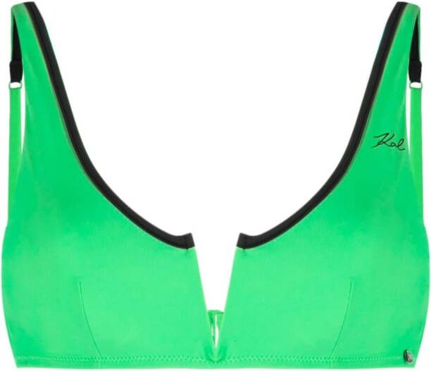 Karl Lagerfeld Bandeau bikinitop Groen