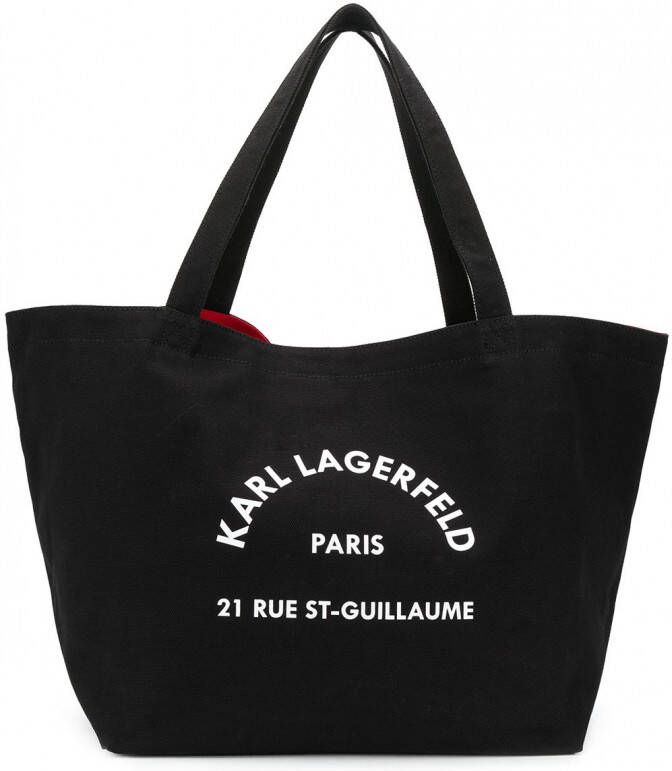 Karl Lagerfeld Draagtas met logoprint Zwart