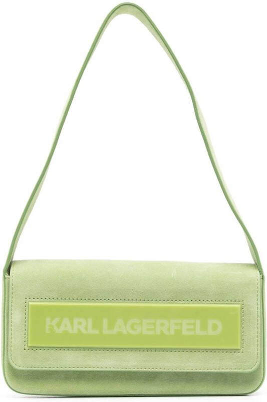 Karl Lagerfeld IKON K medium Flap schoudertas Groen