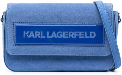 Karl Lagerfeld IKON K kleine Flap schoudertas Blauw