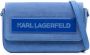 Karl Lagerfeld IKON K kleine Flap schoudertas Blauw - Thumbnail 1