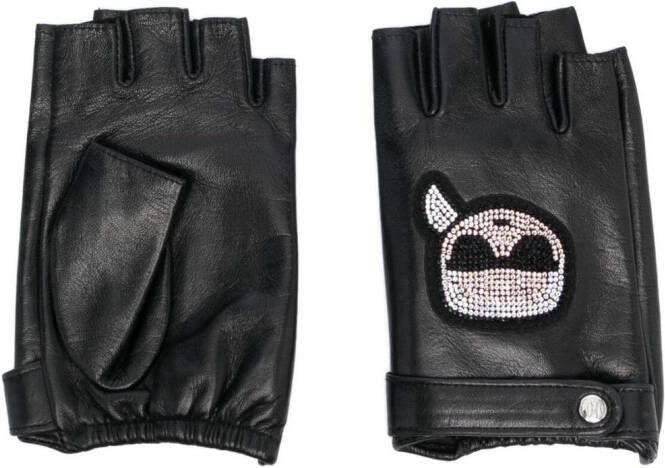 Karl Lagerfeld Gebreide handschoenen Zwart