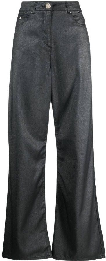 Karl Lagerfeld Glanzende broek Zwart