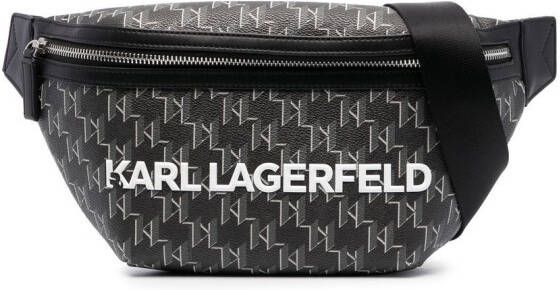 Karl Lagerfeld Heuptas met monogramprint Zwart