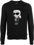 Karl Lagerfeld Sweater met ronde hals Zwart - Thumbnail 1
