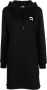 Karl Lagerfeld Ikonik 2.0 jurk met capuchon Zwart - Thumbnail 1
