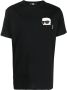 Karl Lagerfeld Ikon 2.0 T-shirt met borstzak Zwart - Thumbnail 1