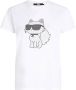 Karl Lagerfeld Ikonik 20 T-shirt Wit - Thumbnail 1