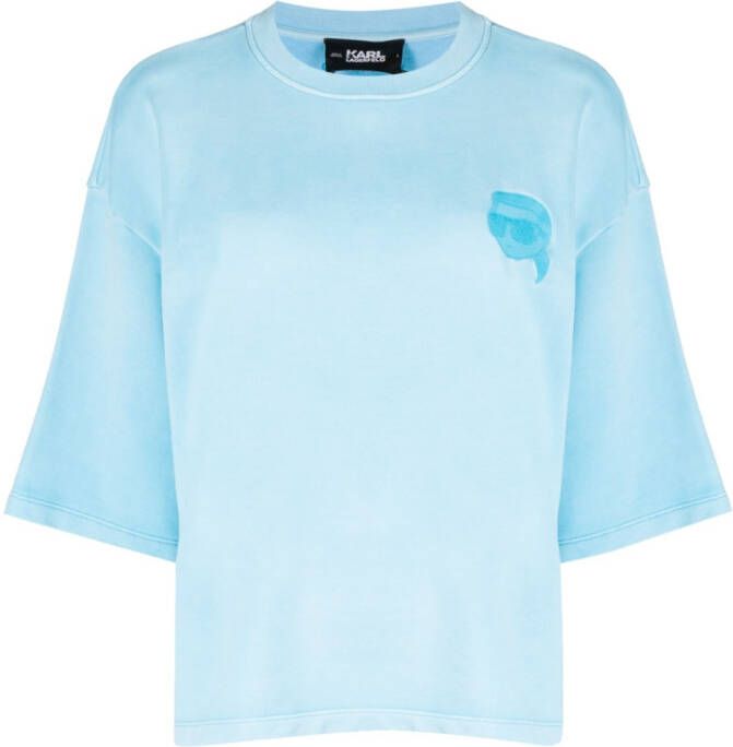 Karl Lagerfeld T-shirt met print Blauw