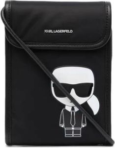 Karl Lagerfeld Ikonik crossbodytas met logo Zwart