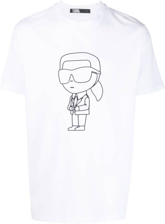 Karl Lagerfeld T-shirt Wit