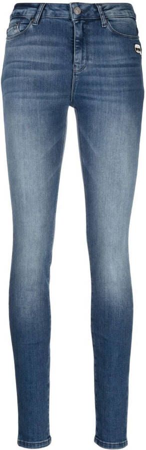 Karl Lagerfeld Ikonik Skinny jeans Blauw