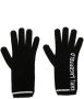 Karl Lagerfeld Intarsia handschoenen Zwart - Thumbnail 1