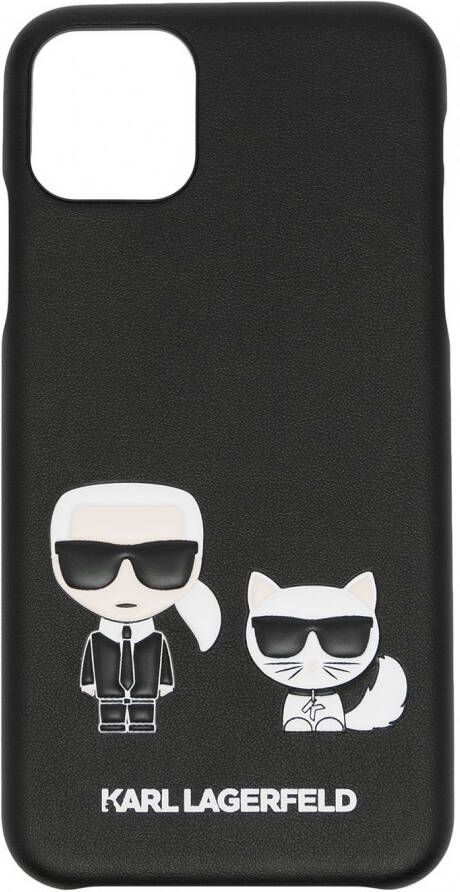 Karl Lagerfeld iPhone 11 hoesje met print Zwart