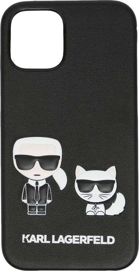 Karl Lagerfeld iPhone 12 hoesje met print Zwart