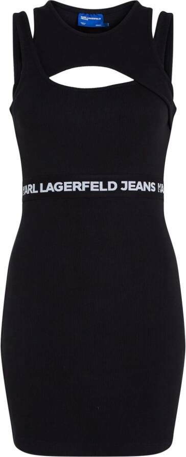 Karl Lagerfeld Jeans Gelaagde mini-jurk Zwart