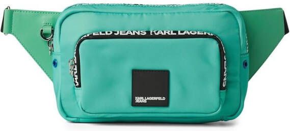 Karl Lagerfeld Jeans Heuptas met logopatch Groen