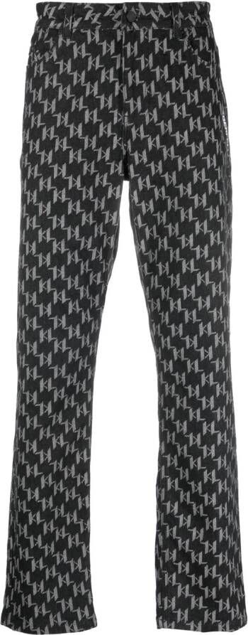 Karl Lagerfeld Jeans met logo Zwart