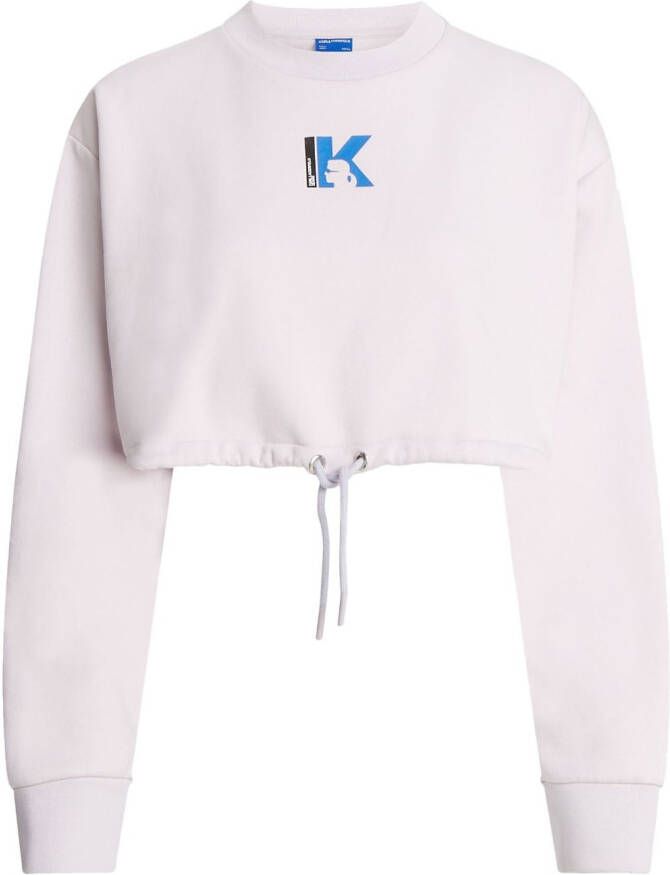 Karl Lagerfeld Jeans Sweater met logoprint Wit
