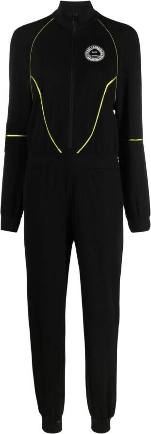 Karl Lagerfeld Jumpsuit met logoprint Zwart