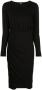 Karl Lagerfeld Jurk met geborduurd logo Zwart - Thumbnail 1