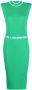 Karl Lagerfeld Jurk met logoband Groen - Thumbnail 1