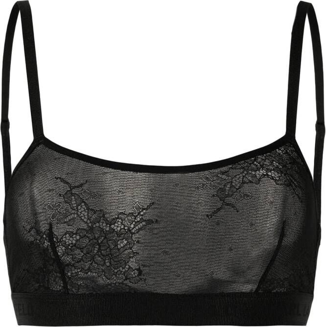 Karl Lagerfeld Kanten bralette Zwart