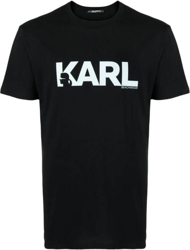Karl Lagerfeld Katoenen T-shirt Zwart