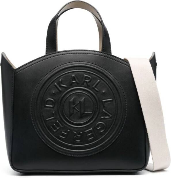 Karl Lagerfeld K Circle shopper met logo-reliëf Zwart