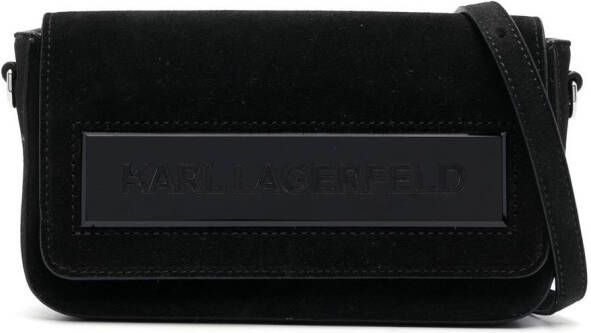 Karl Lagerfeld IKON K kleine Flap schoudertas Zwart
