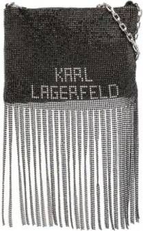 Karl Lagerfeld K Evening Waterfall kleine schoudertas Zwart