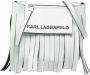 Karl Lagerfeld K Fringe hobo kleine tas Groen - Thumbnail 1