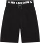 Karl Lagerfeld Kids Bermuda shorts met logoband Zwart - Thumbnail 1