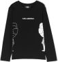 Karl Lagerfeld Kids T-shirt met print Zwart - Thumbnail 1