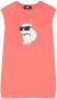 Karl Lagerfeld Kids Jersey jurk Roze - Thumbnail 1