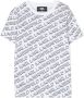 Karl Lagerfeld Kids T-shirt met ronde hals Wit - Thumbnail 1