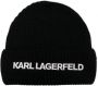 Karl Lagerfeld Kids Muts met geborduurd logo Zwart - Thumbnail 1
