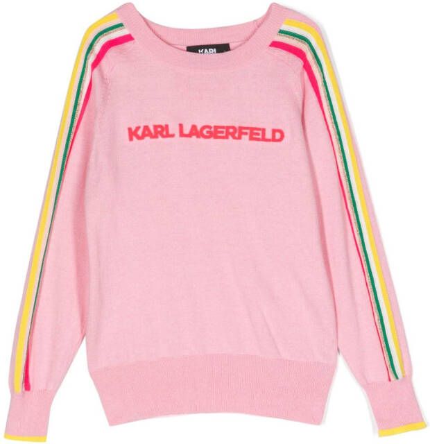 Karl Lagerfeld Kids Sjaal met logoprint Roze