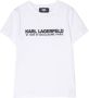 Karl Lagerfeld Kids T-shirt met rits Wit - Thumbnail 1